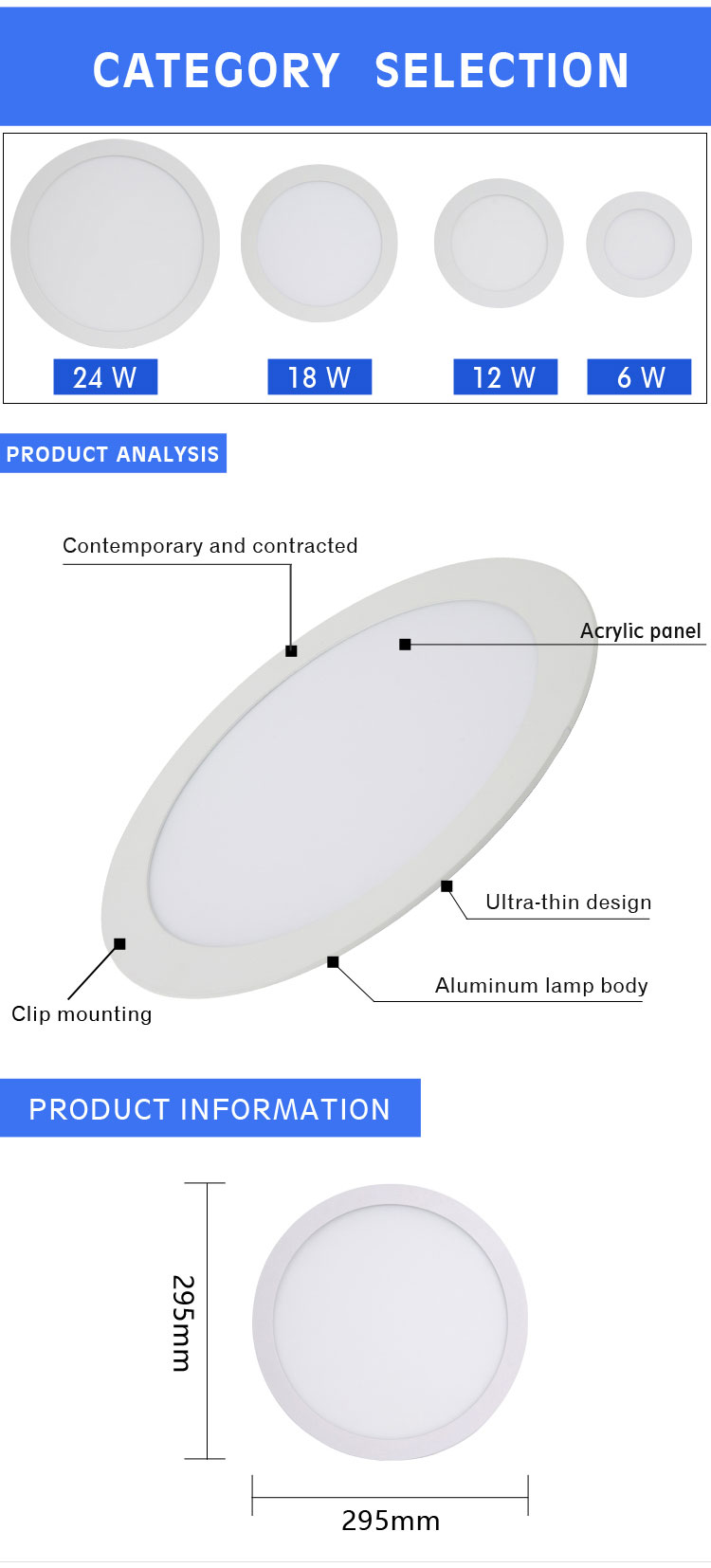 Dimmable 3000K 6500K Sqaure ultra rgb office led panel light warm white