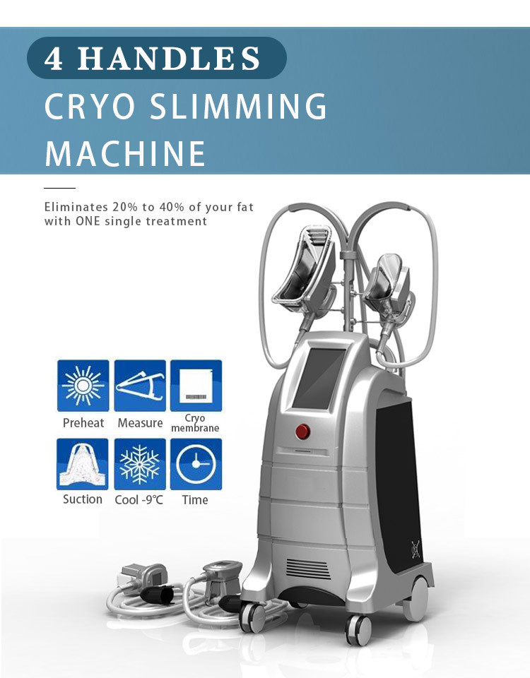 LF-202 4 handles fat reduce cryotherapy cryolipolysis slimming machine for sale