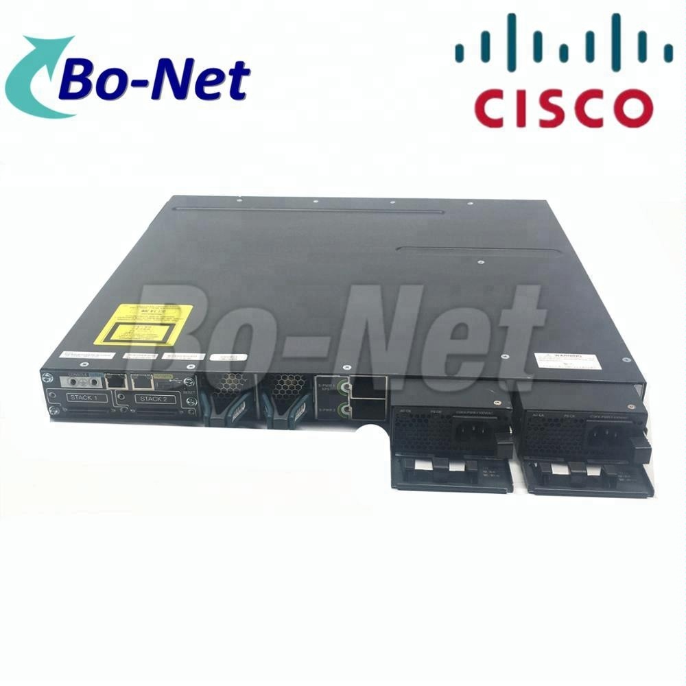 48 Port Used Cisco Switches WS-C3750X-48PF-S 10/100/1000M POE Switch Managed Network Type