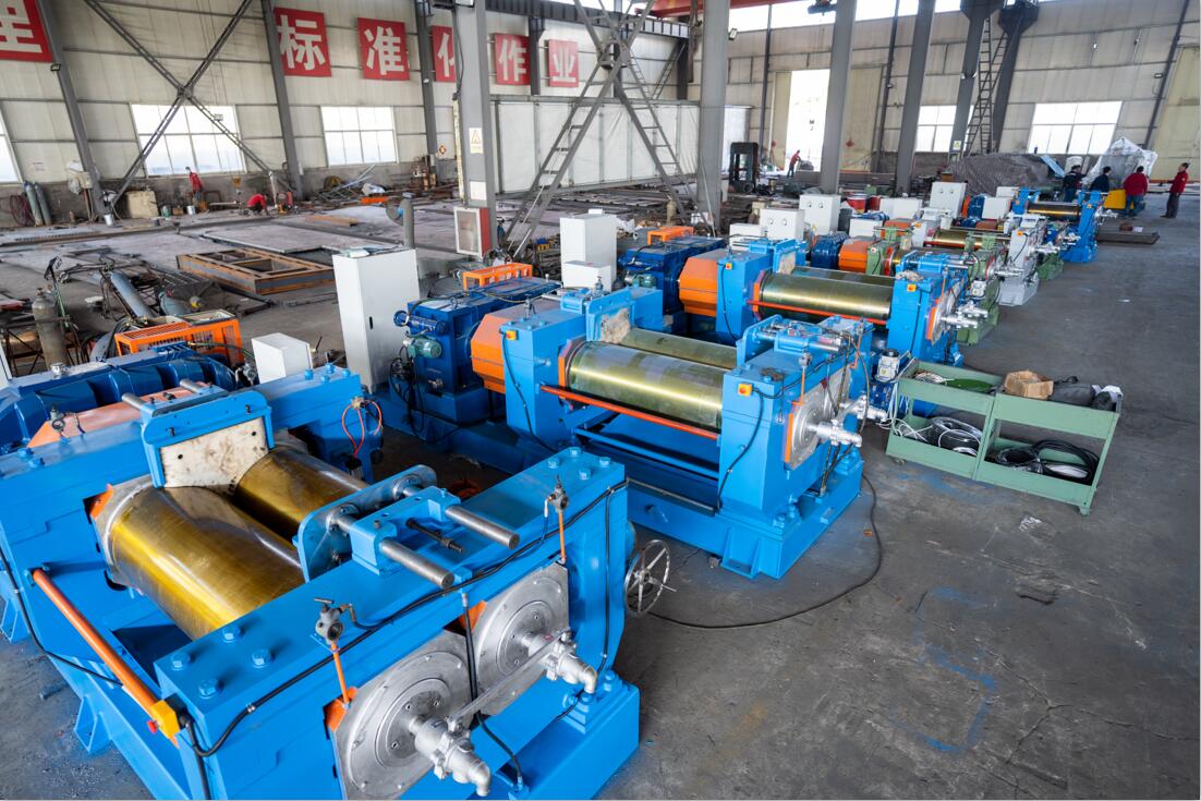 450mm Roll Diameter 55kW Motor Power Rubber Mixing Mill for 6-24 inch Rubber Compound