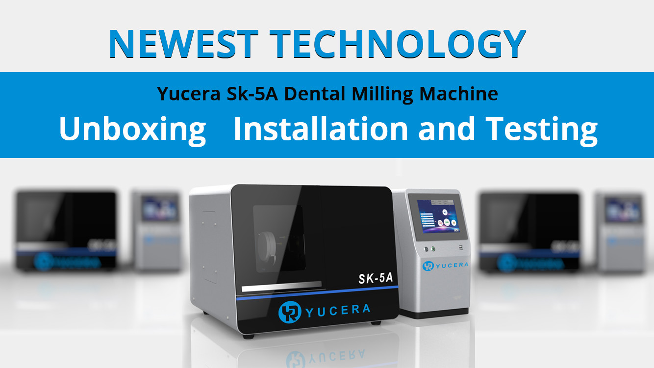 Yucera 5 Axis Dry Milling Machine Dental CAD CAM Milling Machine For Zirconia PMMA WAX