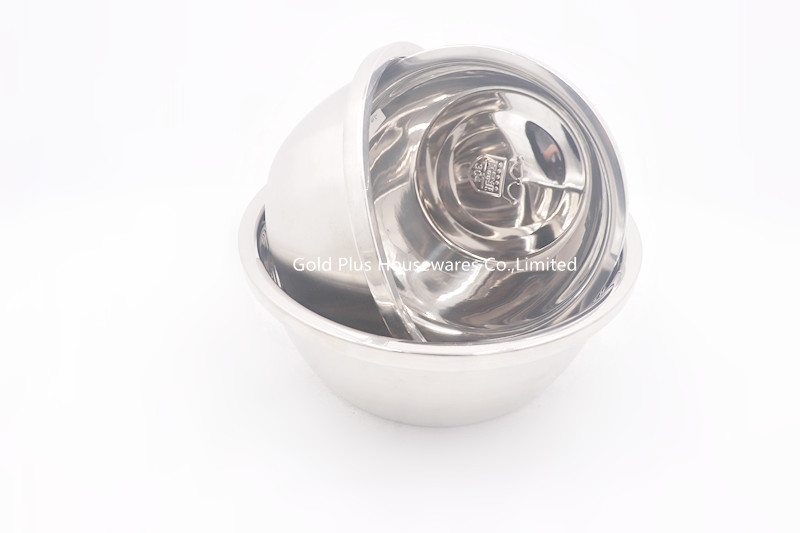 20cm Stainless Steel Deep Bowl Metal Wash Basin With Polished Surface