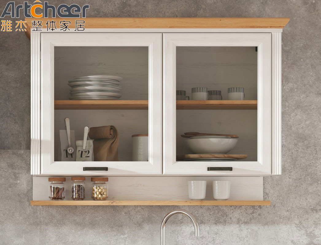 Outdoor and Bedroom Kitchen Cabinets with PVC Membrane Door Panel Surface Treatment