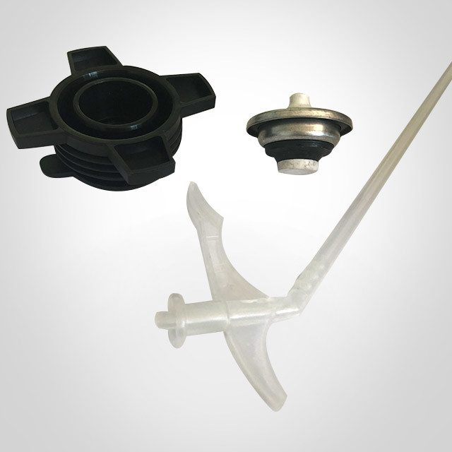 One Inch Tinplate Gun Type Aerosol Pu Foam Spraying Valve With Cap For Construction Tin Cans