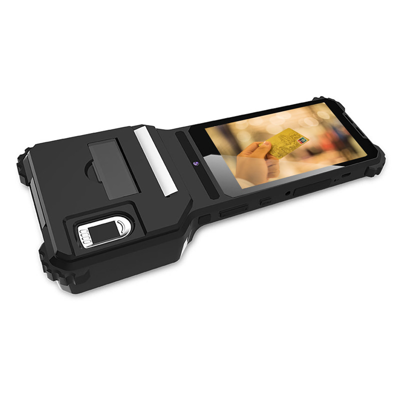 IP54 6000mAh Rugged Android Tablet Pos Terminal Plastic Biometric With Printer