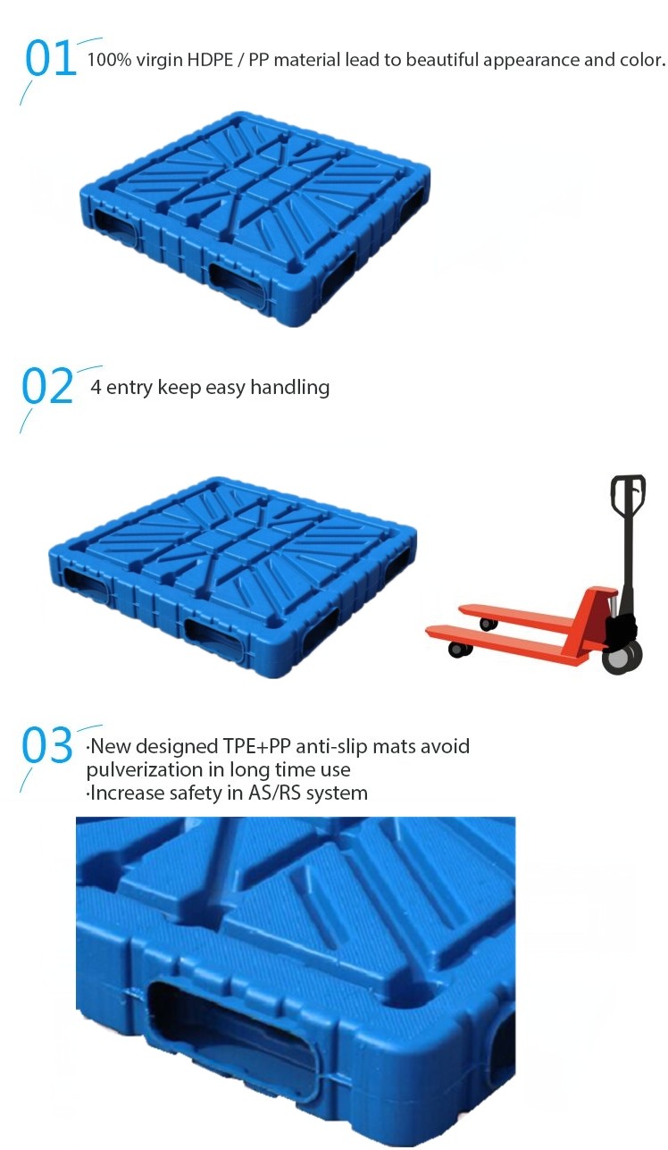 1500x1200mm cheap plastic heavy duty pallet