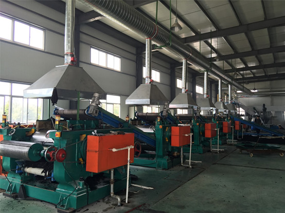 Devulcanized Rubber Refiner Reclaimed Rubber Sheet Line XKJ450