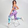 Buy cheap Tie-dyed high-waisted hip-lifting high-waisted pants yoga pants women from wholesalers
