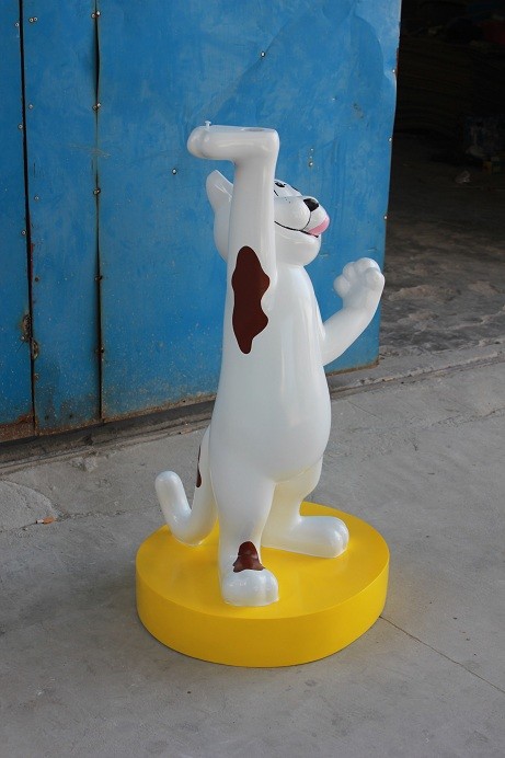 Hotel mall deco funny cat statue in mall as props and oddities decoration items