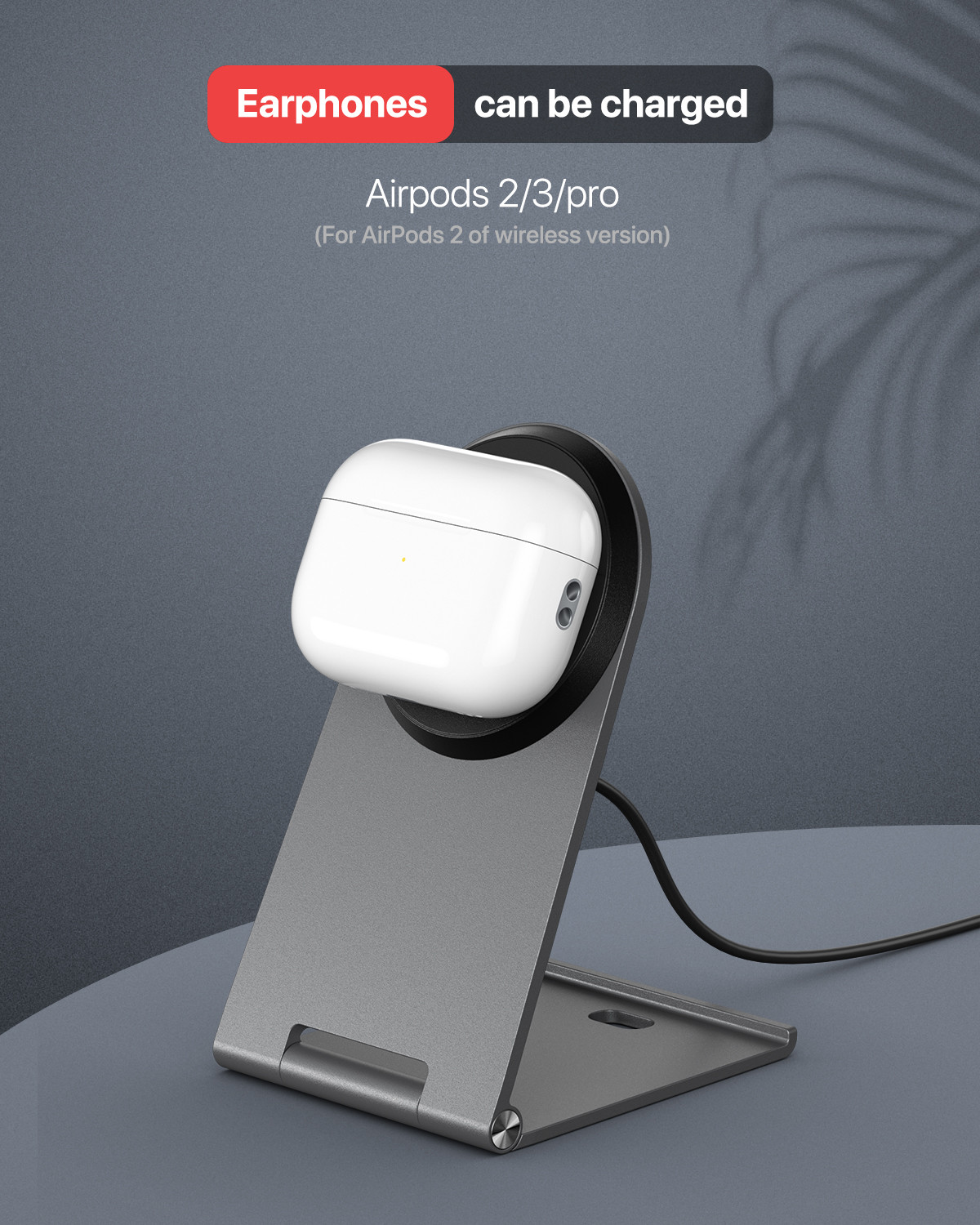 Aluminum Alloy Qi 2 Wireless Charging Pad 15W Charge For Smart Cellphones And Earbuds