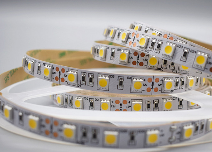 60 Leds SMD 5050 LED Strips 12V 24V RA80 IP20 10mm Flexible Light Strips