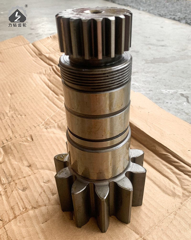 Machinery YC85 Excavator Swing Gearbox Rotary Shaft Pinion Gear 11 Teeth 19 Keys