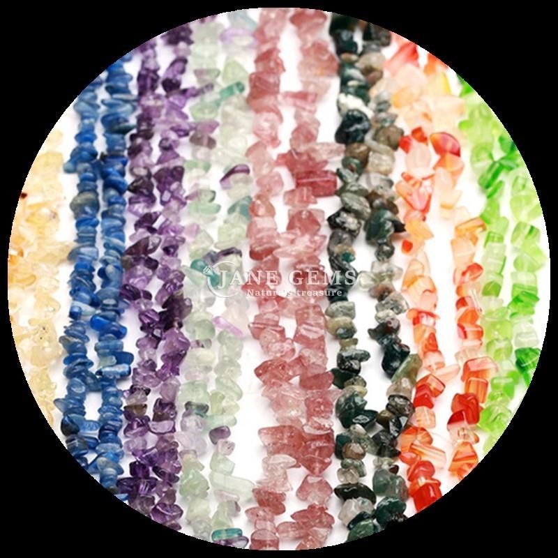 Pink Tourmaline Gem Bead Natural Crystal Irregular Shape Chip Gravel Stone Loose Bead Strands For Bracelets