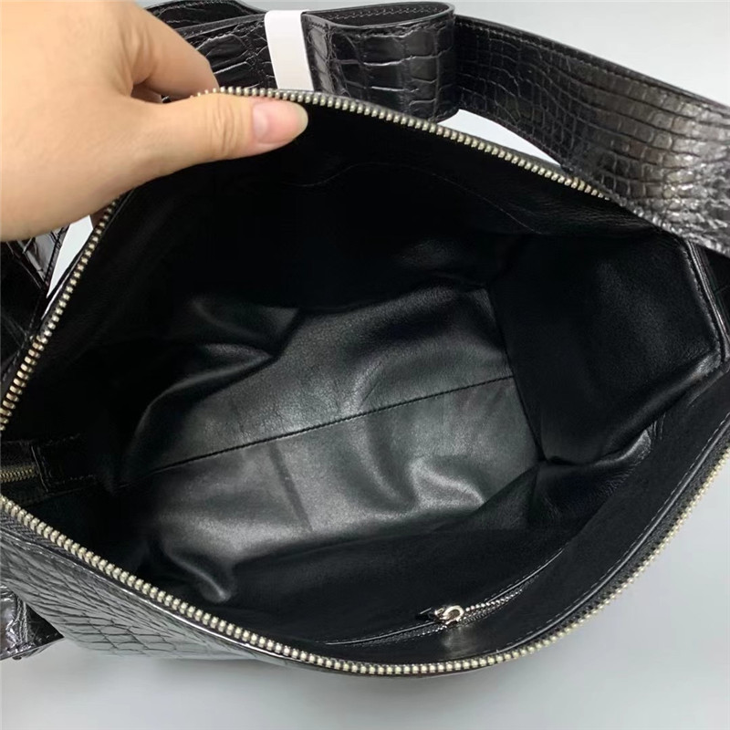 Exotic Genuine Alligator Skin Men Flap Pockets Bag Authentic Crocodile Leather Soft Satchels Purse Male Shoulder Bag