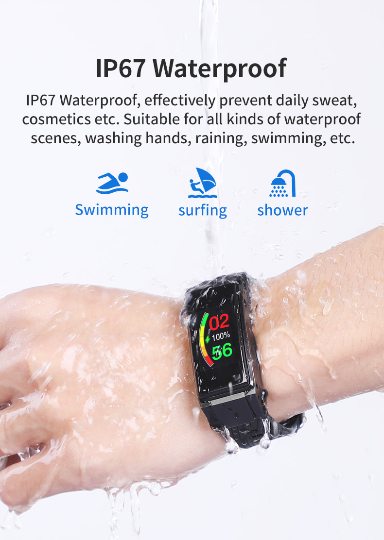 Fashionable Technology NFC S4 Sleep Monitor Exercise Support Japanese Spanish Arabic Smartband