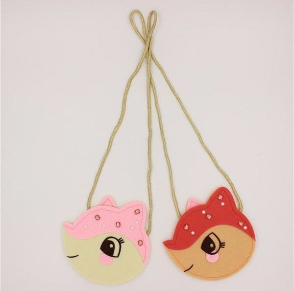 high quality reasonable price promotional felt purse factory with various color