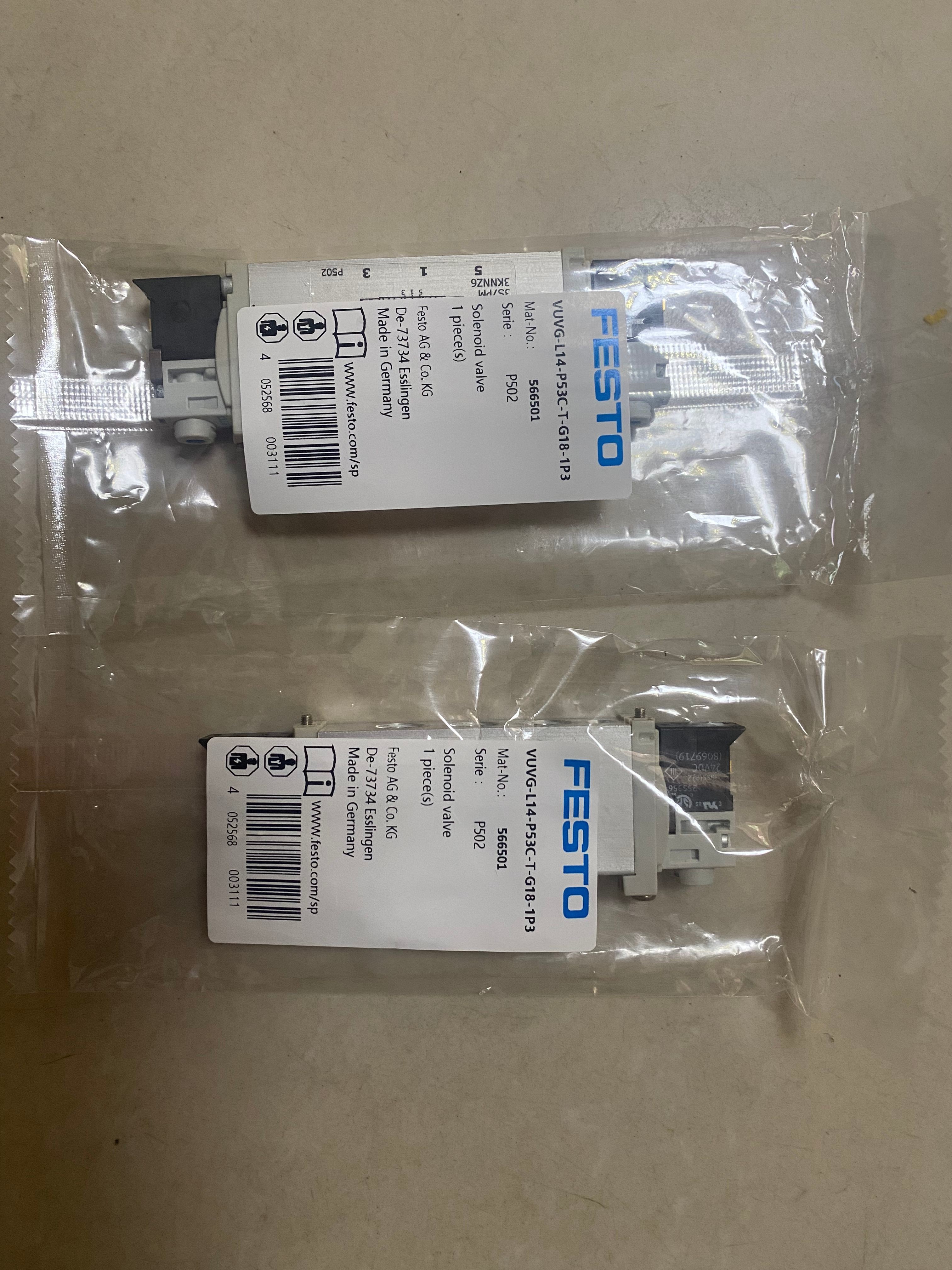 566501 566499 Festo Valve VUVG-L14-P3C-T-G18-1P3 VUVG-L14-M52-AT-G18-1P3 For Sany Concrete Pump Truck Parts