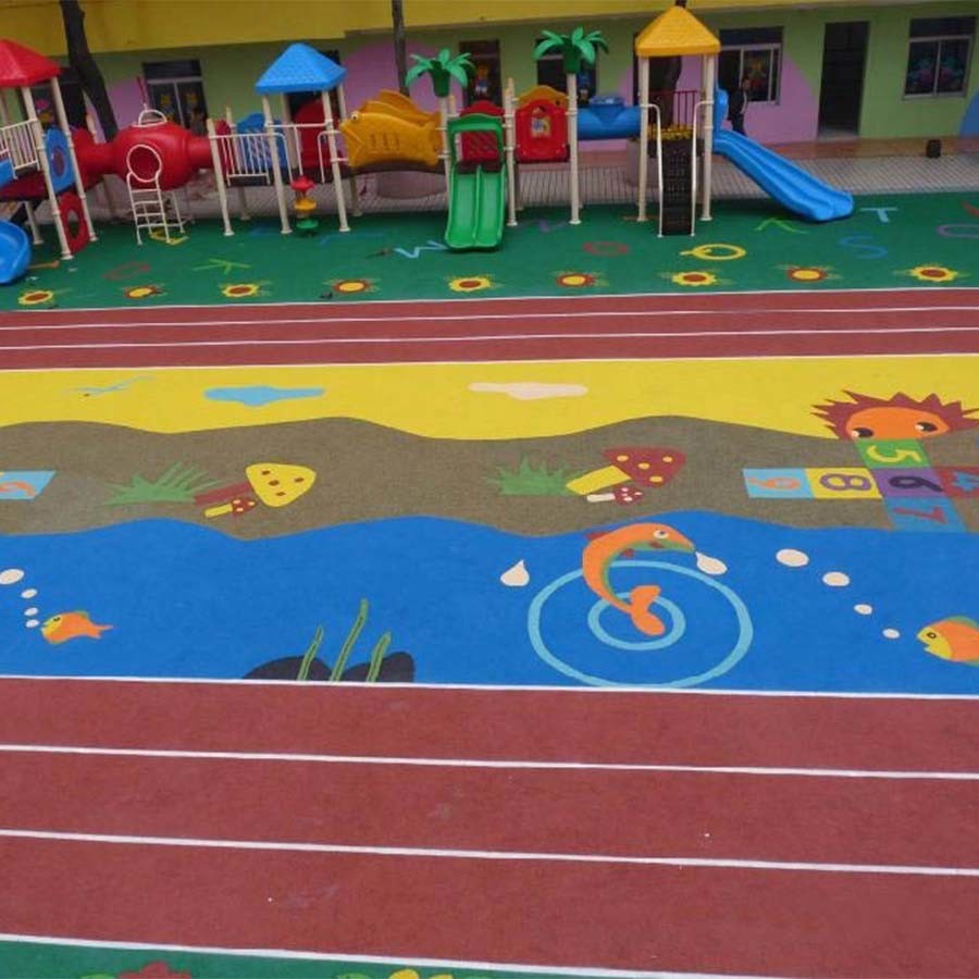 Infilling Playground Rubber Granules