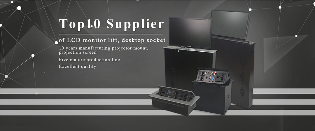 15.6 inch FHD screen computer desk lcd monitor lift with backside mini name screen