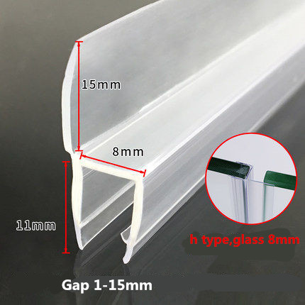 Shower Silicone Seal Strip for 120 Inch Glass Door Prevent Leaks and Stop Water Damage
