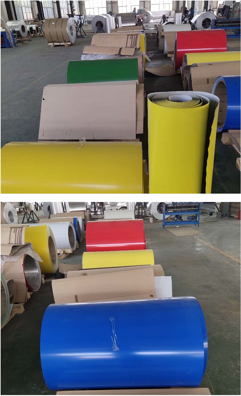 Customized Length High Durable Color Coated Aluminum Coil for Bending Welding Punching Cutting 3-8 Tons Coil Weight