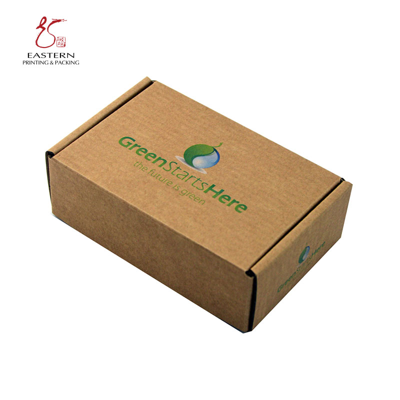 Brown Corrugated Cardboard Storage Box Foldable Compostable Shipping Boxes