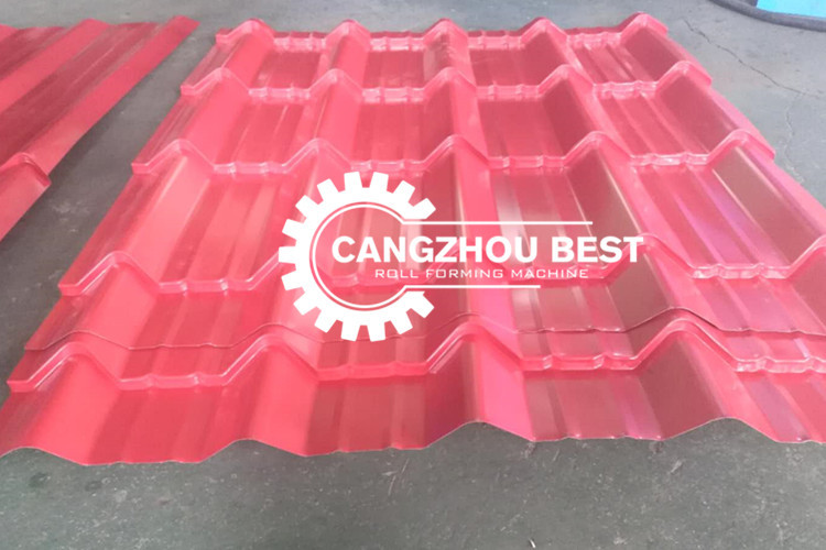Standing Seam Color Sheet 5.5kw Roof Tile Roll Forming Machine