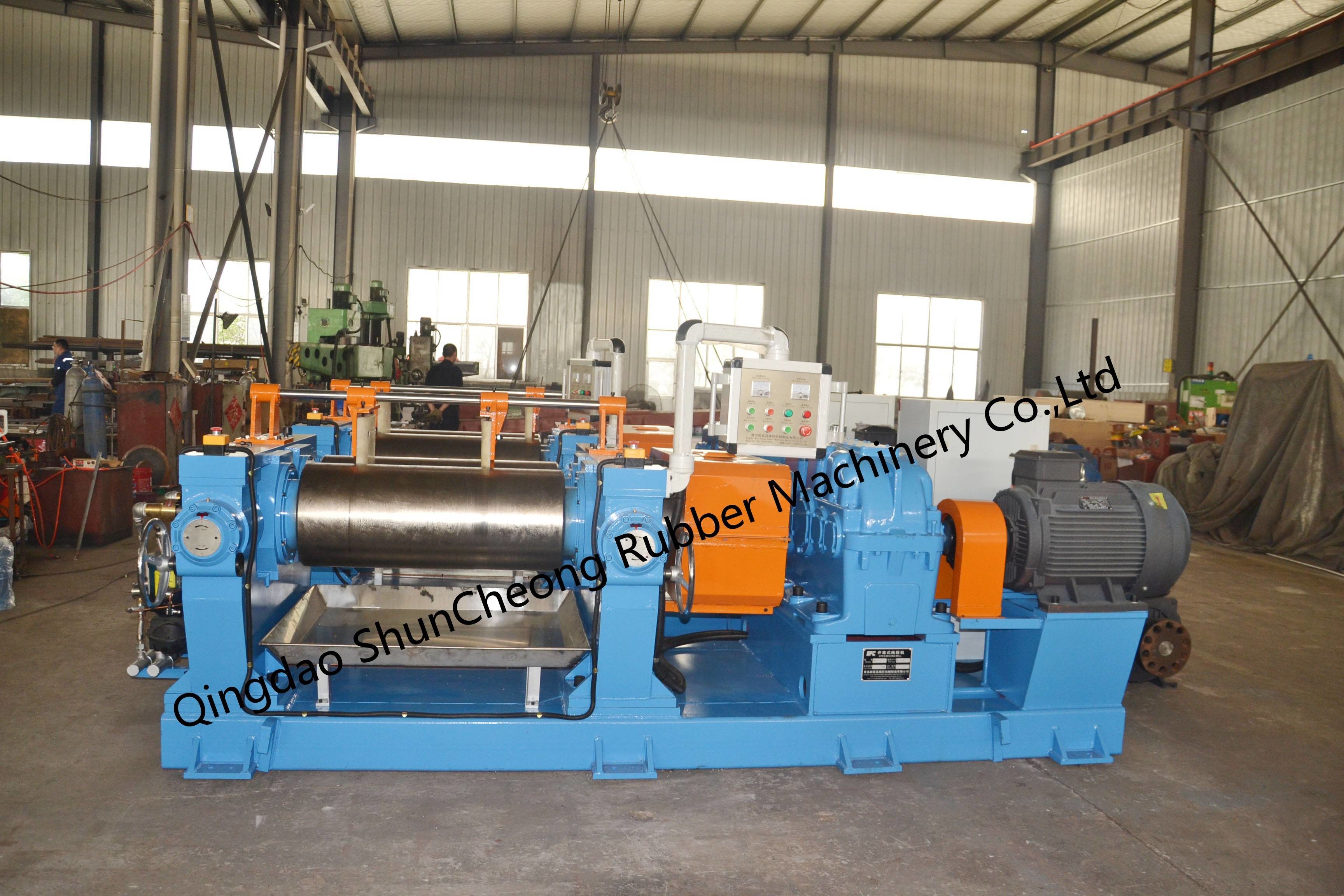 Durable XK-400 Two Roll Rubber Mixing Mill Machine With Friction Ratio 1 1.27 And Roller D*L Mm Φ400X1000