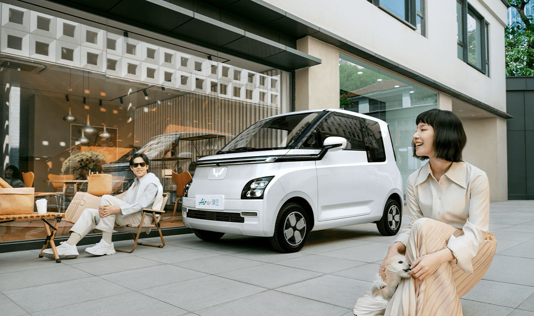 Pure Electric Wuling Air EV Mini Car 2023 Fast Charge Wuling Mini EV With Air Conditioner Number of doors 3