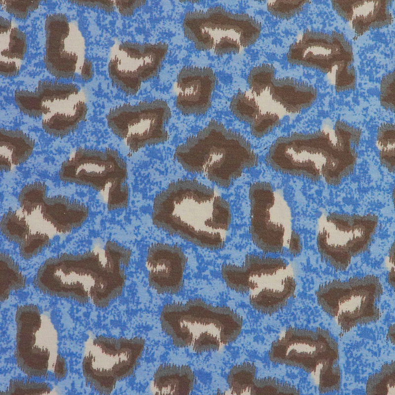Anti Static 170cm Poly Spandex Jersey Knit Fabric / leopard jersey fabric