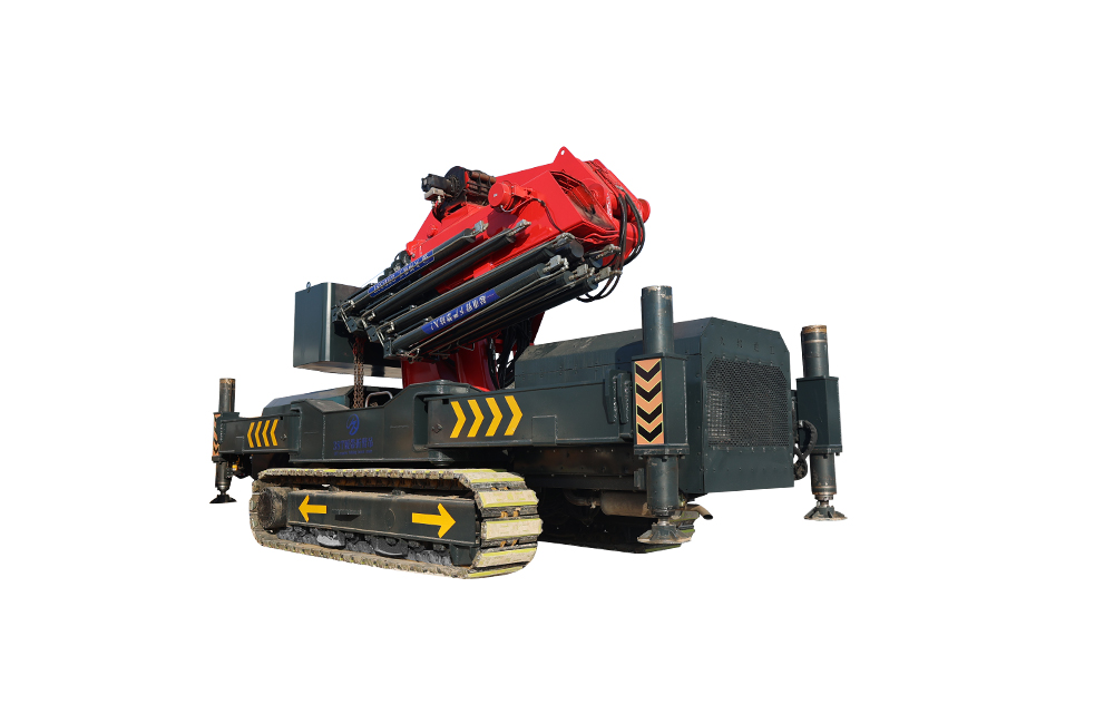 80 Tons Folding Jib Knuckle Boom Crane Efficient