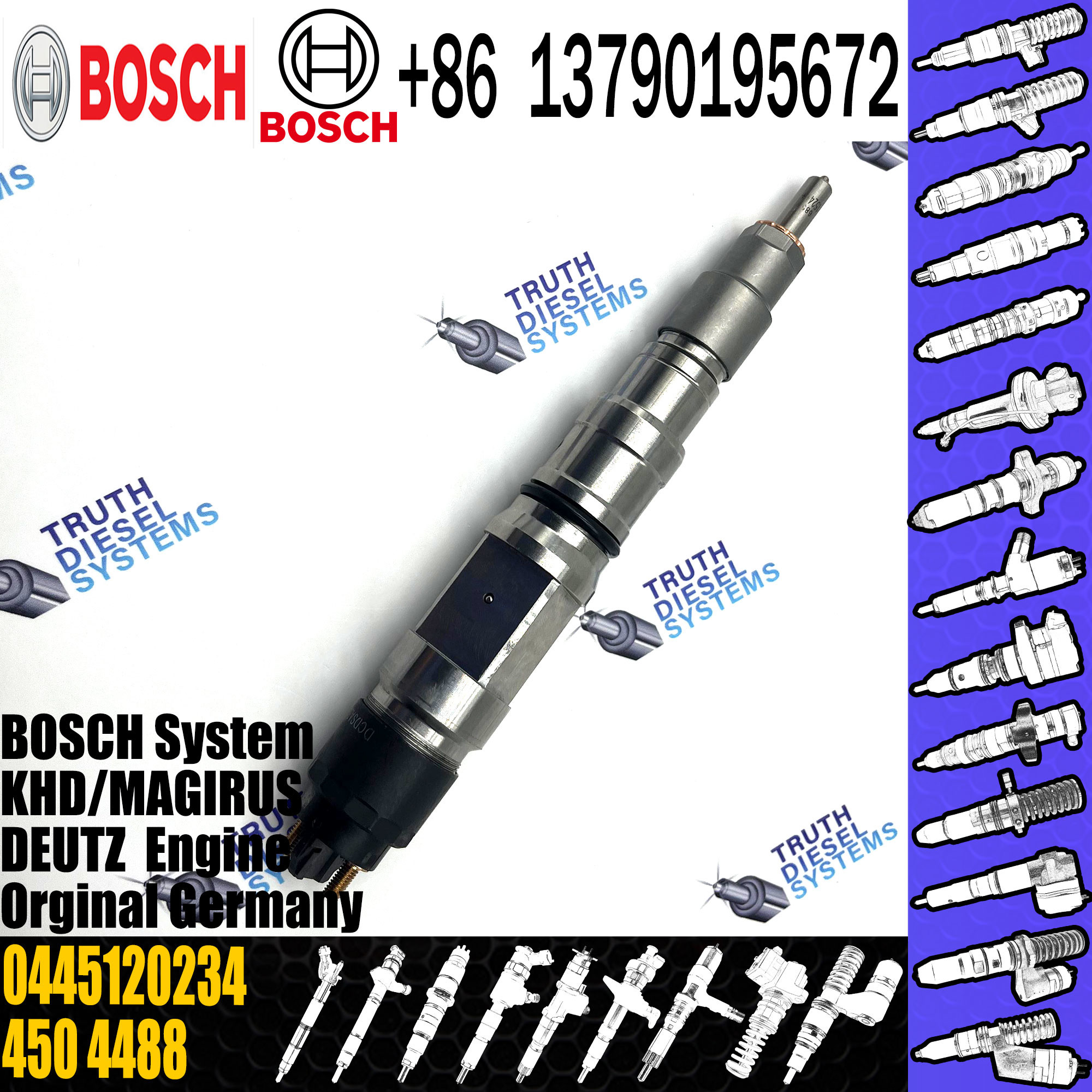 0445120234 High Quality New Diesel Common Rail Fuel Injector 0445120234