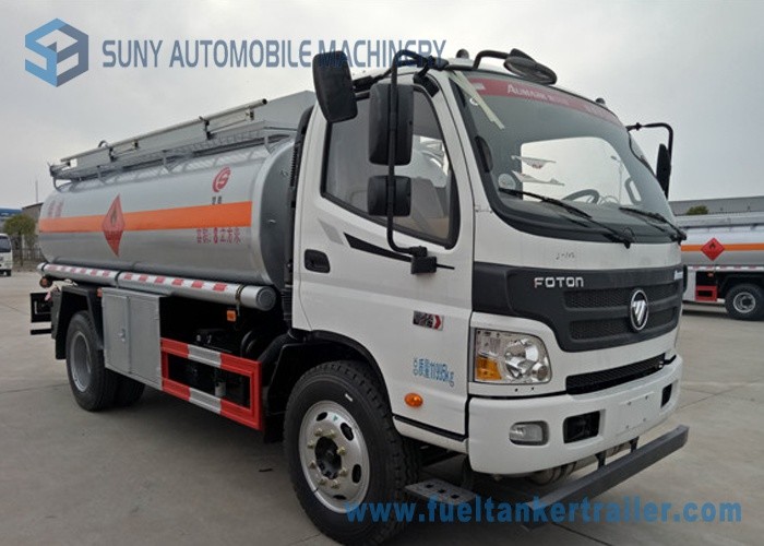 Foton Oil Tank Truck 4*2 Fuel Tank Truck 138 HP carbon steel Tanker Truck