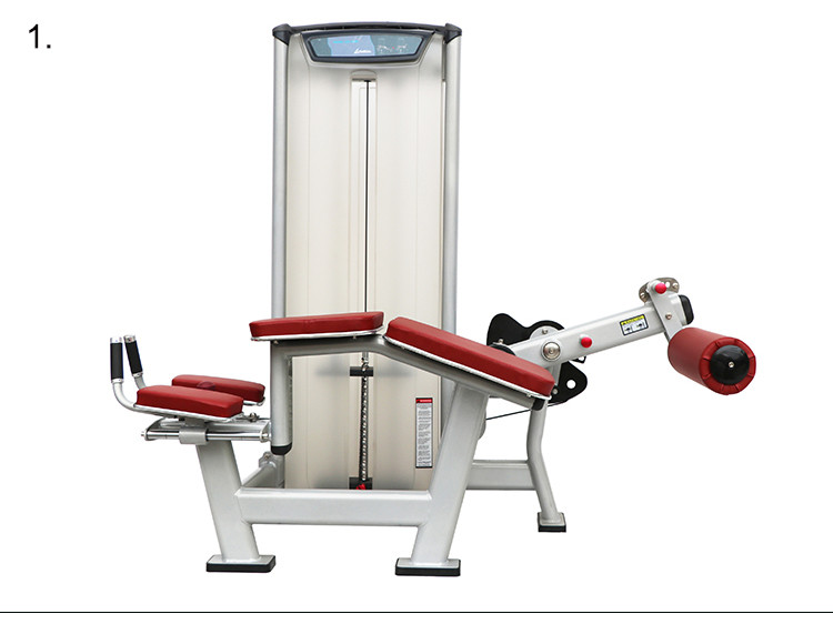 Indoor Gym Matrix Workout Equipment , Prone Leg Curl Exercise Machine