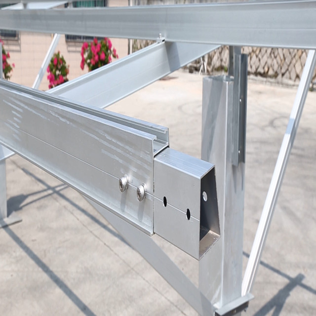 Single Pole Structure AL 6005 Solar Ground Mount System