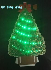 Buy cheap Beautiful Christmas Tree Shaped Optic custom music greeting cards product