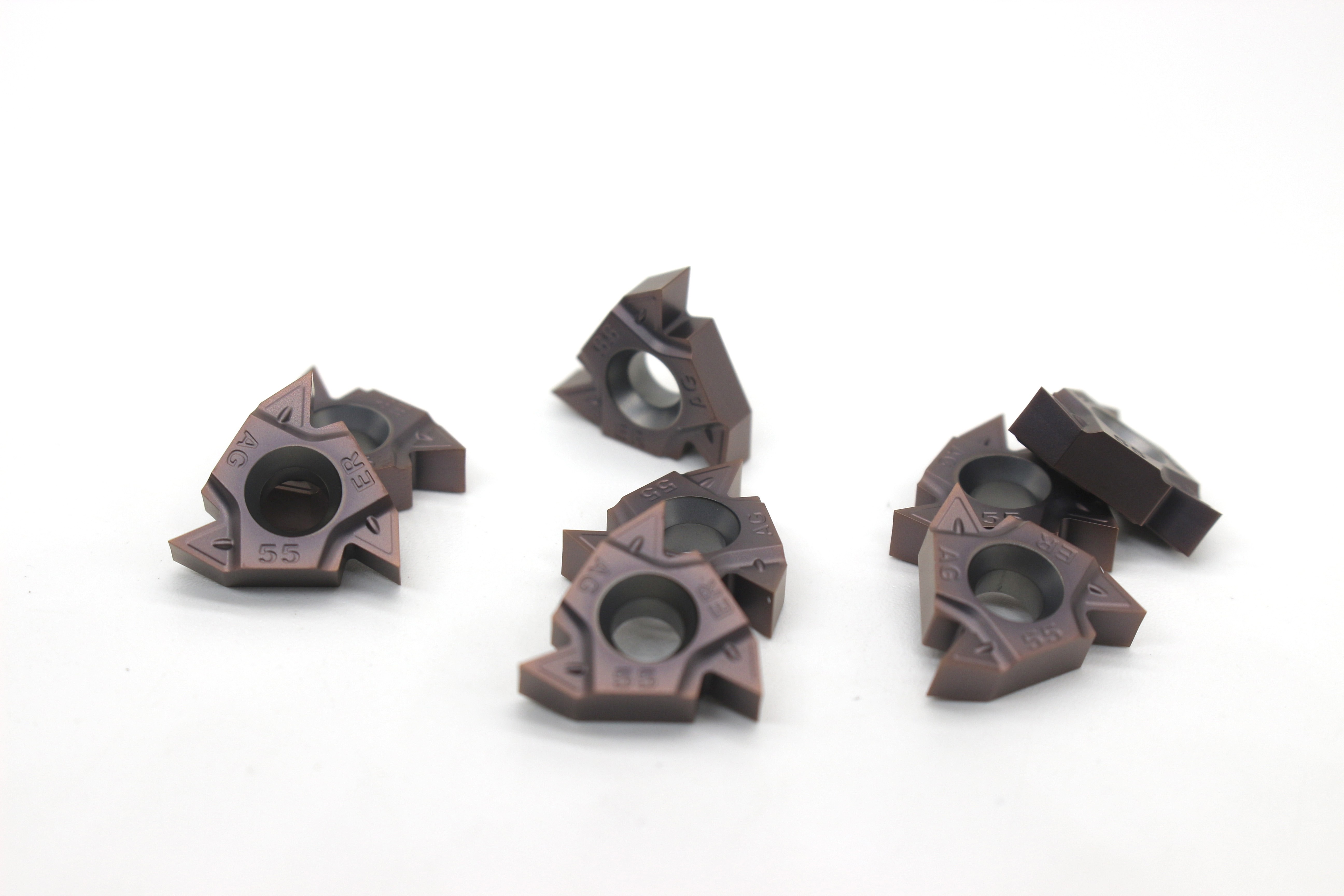External Thread Cutting Inserts 16ERAG55 Cnc Lathe Tools Use