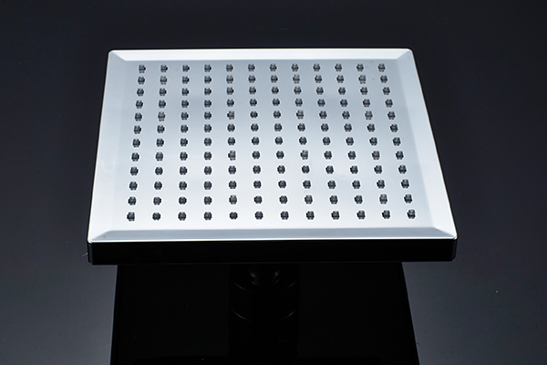 LED Overhead Rainfall Bathroom Shower Set With Plastic Handheld Shower Head