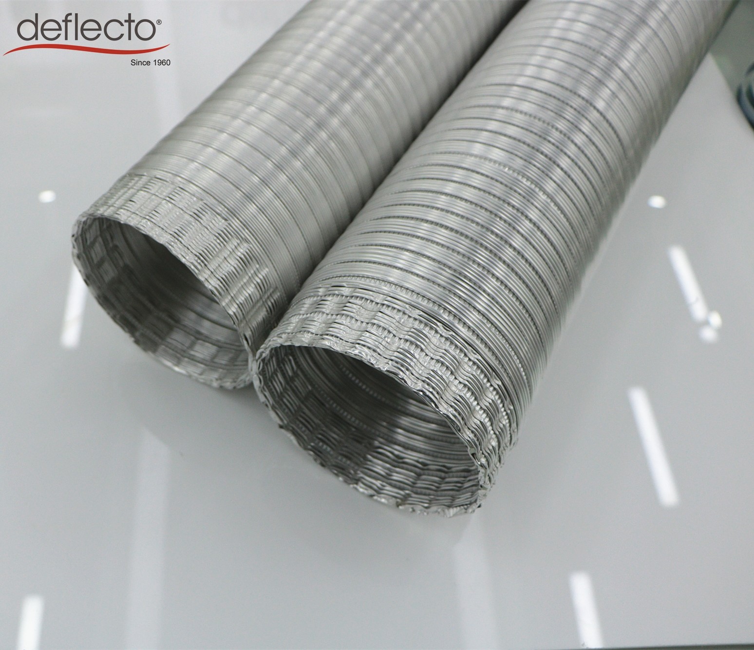 4 Inch X 8 Ft Semi Rigid Aluminum Duct Crimped Ended Easy Install ISO Approved