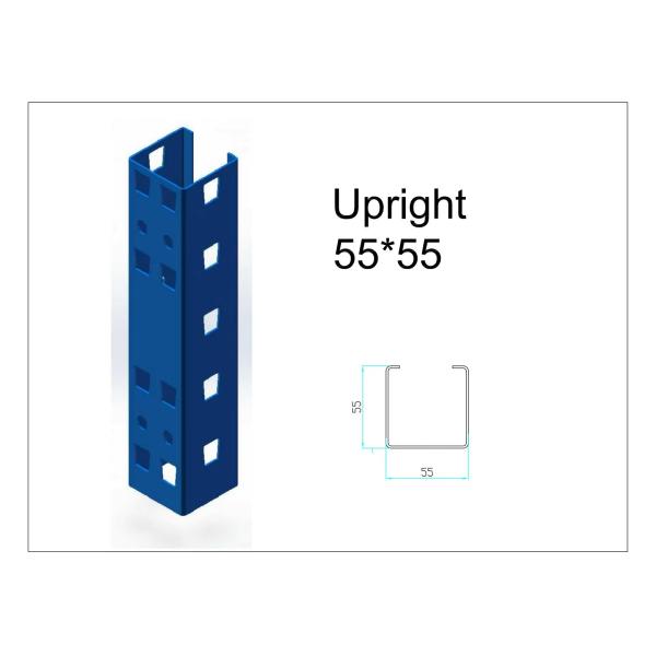 Q235 Steel Warehouse Shelving Floor Standing Freezer Storage Shelves Customized