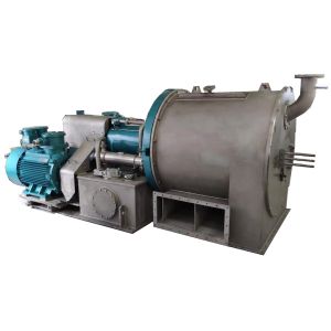 Horizontal Sieve Salt Centrifuge Industrial Fast Draining Two Stage Pusher Type
