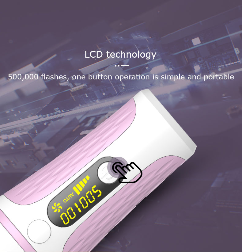Professional IPL Hair Removal Machine 500000 Flash Pulsed 5 Speed Adjustable