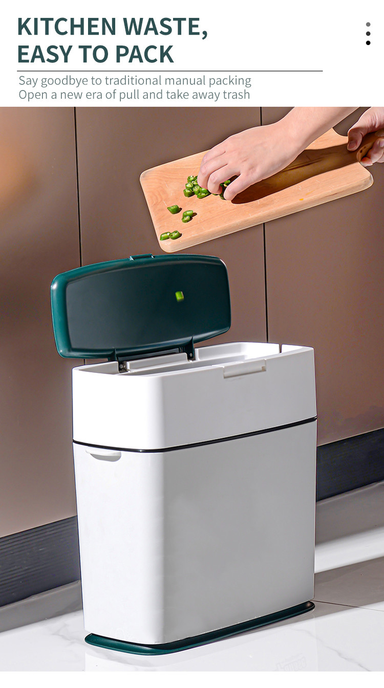 Automatically Package Intelligent Waste Kitchen Trash Can 10L Odor Free