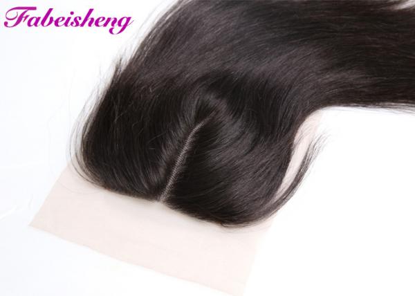 Quality Smooth 3 Way Part Lace Closure 4x4 Virgin Brazilian Hair Extensions Swiss Lace for sale