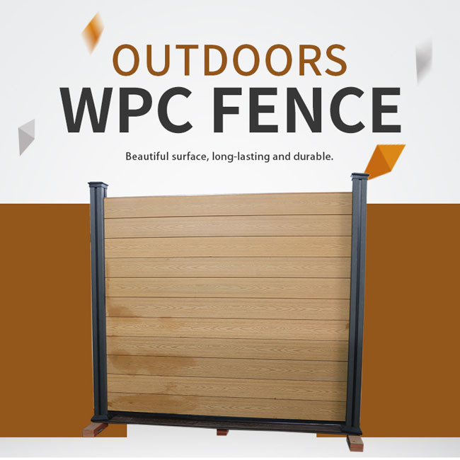 Waterproof Wpc Fence Board Fast Install Click System For Outdoor