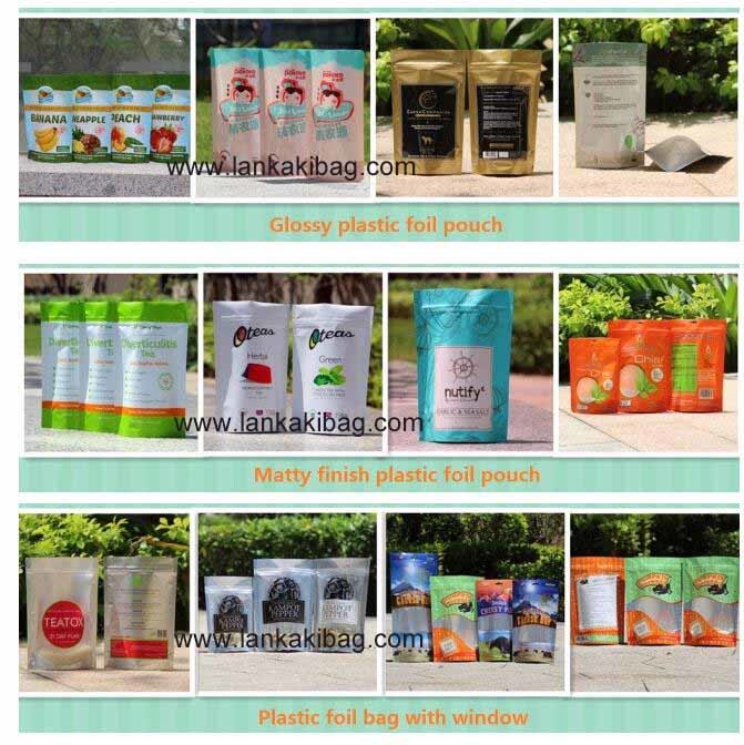Pring Heal Seal OPP Flat Plastic Packaging Bag With Window For Nut And Snack