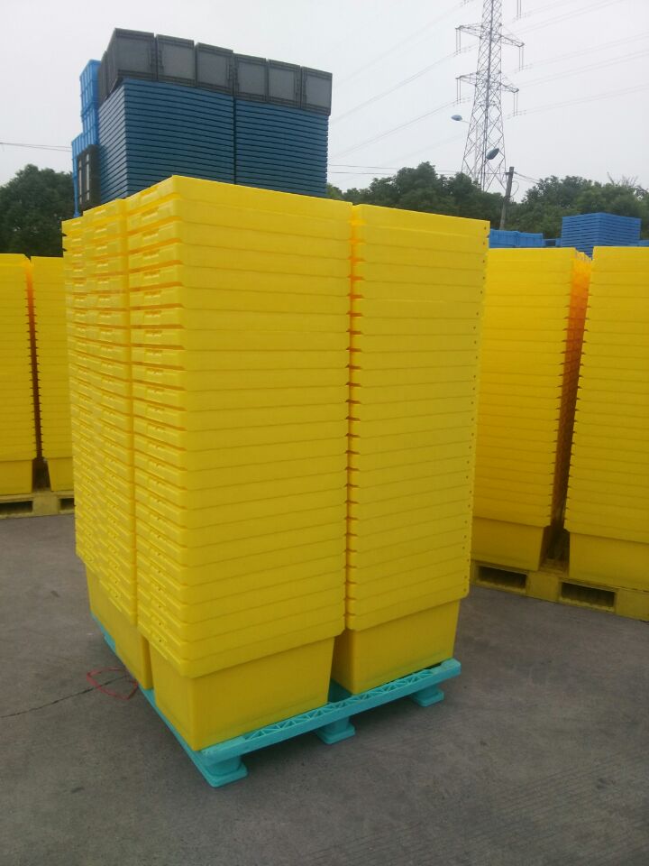 Stackable Plastic Tote Box Storage Container Moving Crate
