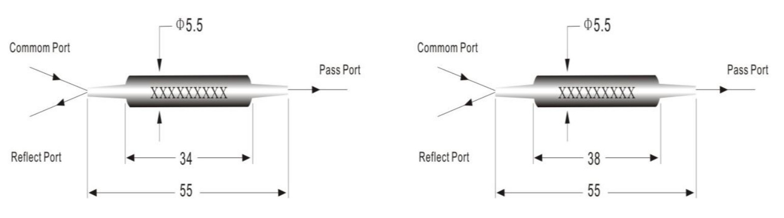 1540-1620nm Fiber WDM Passive Optical Components With 3 Ports
