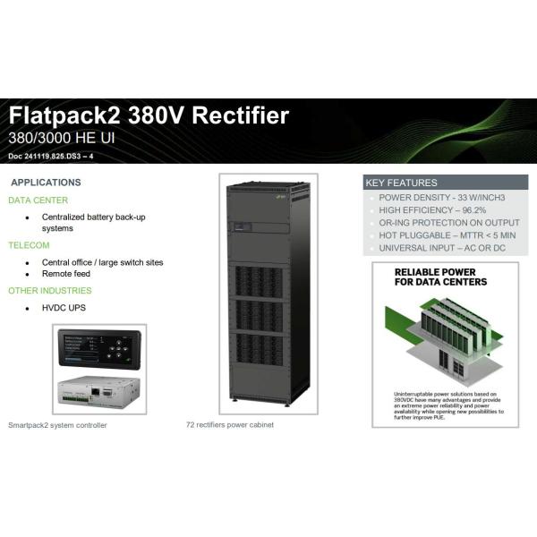 In Stock Valere ELTEK Rectifier Module FP2 Switching Power Supply Flatpack2 380V/3000W HE UI (241119.825)
