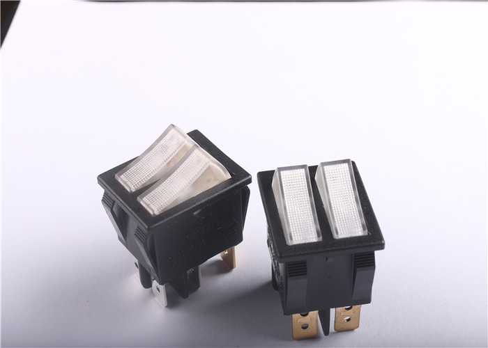 R-210-DR0L-BBR Button Dpdt Momentary Rocker Switch Waterproof 16a 250VAC